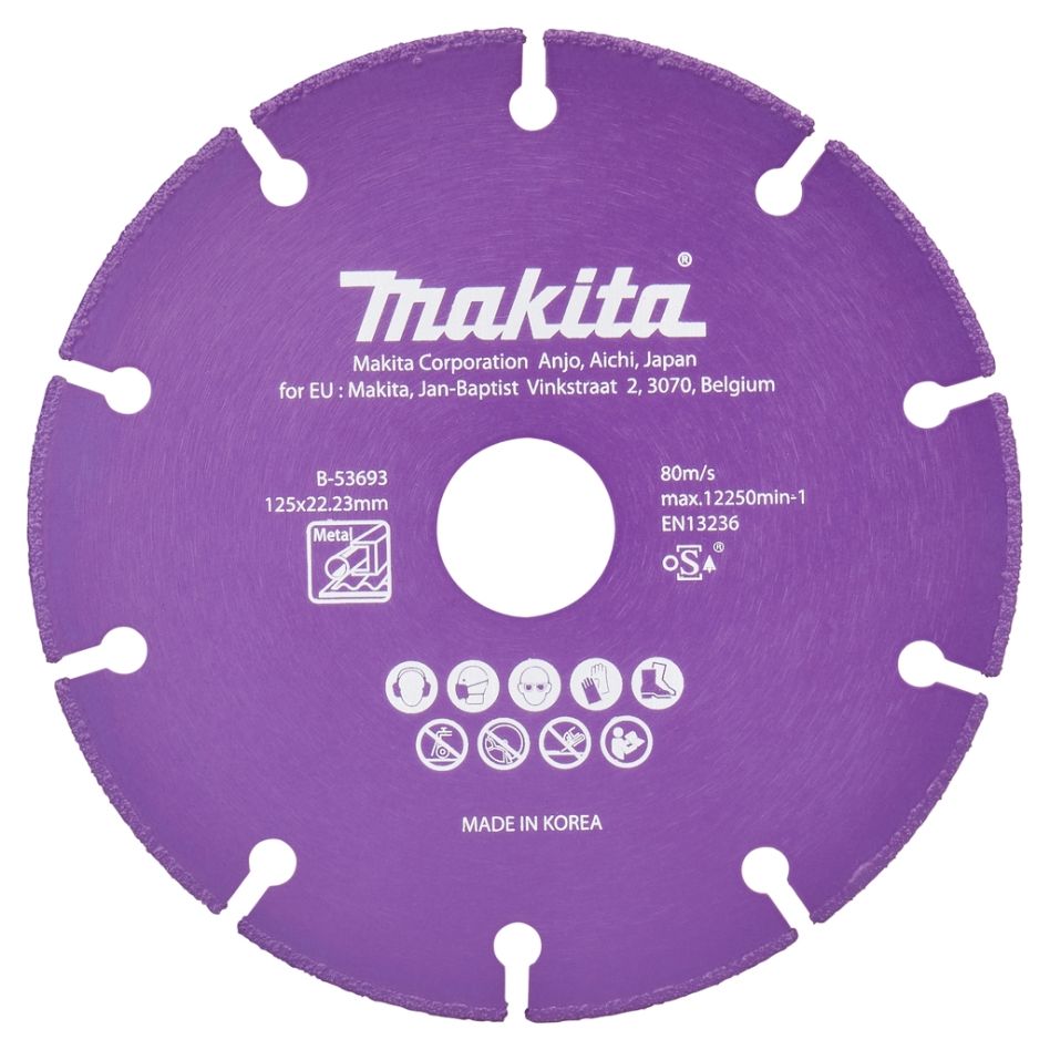 Makita Zubehör B-53693 Trennscheibe Stahl 125 x 22,23 x 1,3 mm