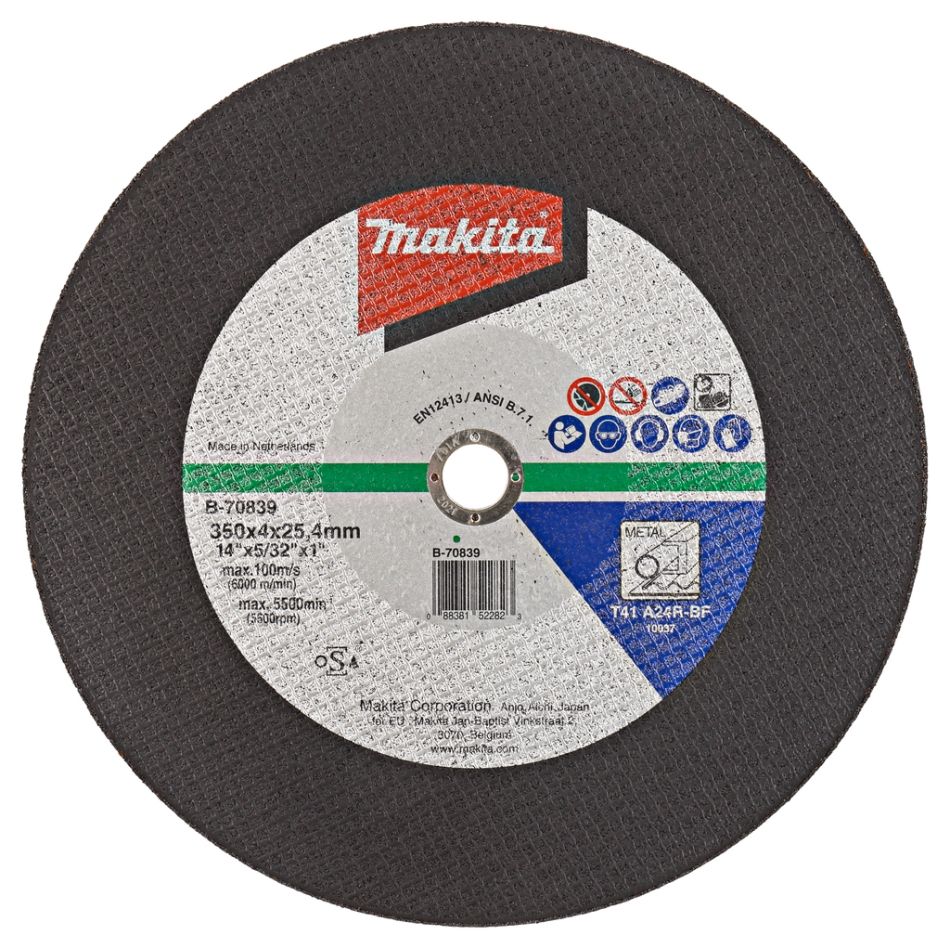 Makita Zubehör B-70839 Trennscheibe Stahl 350 x 25,4 x 4,0 mm