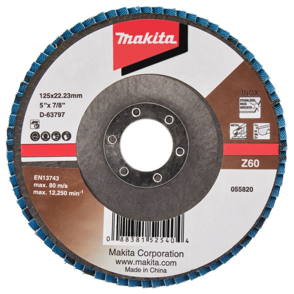 Makita Zubehör D-63797 Fächerscheibe 125mm Z60