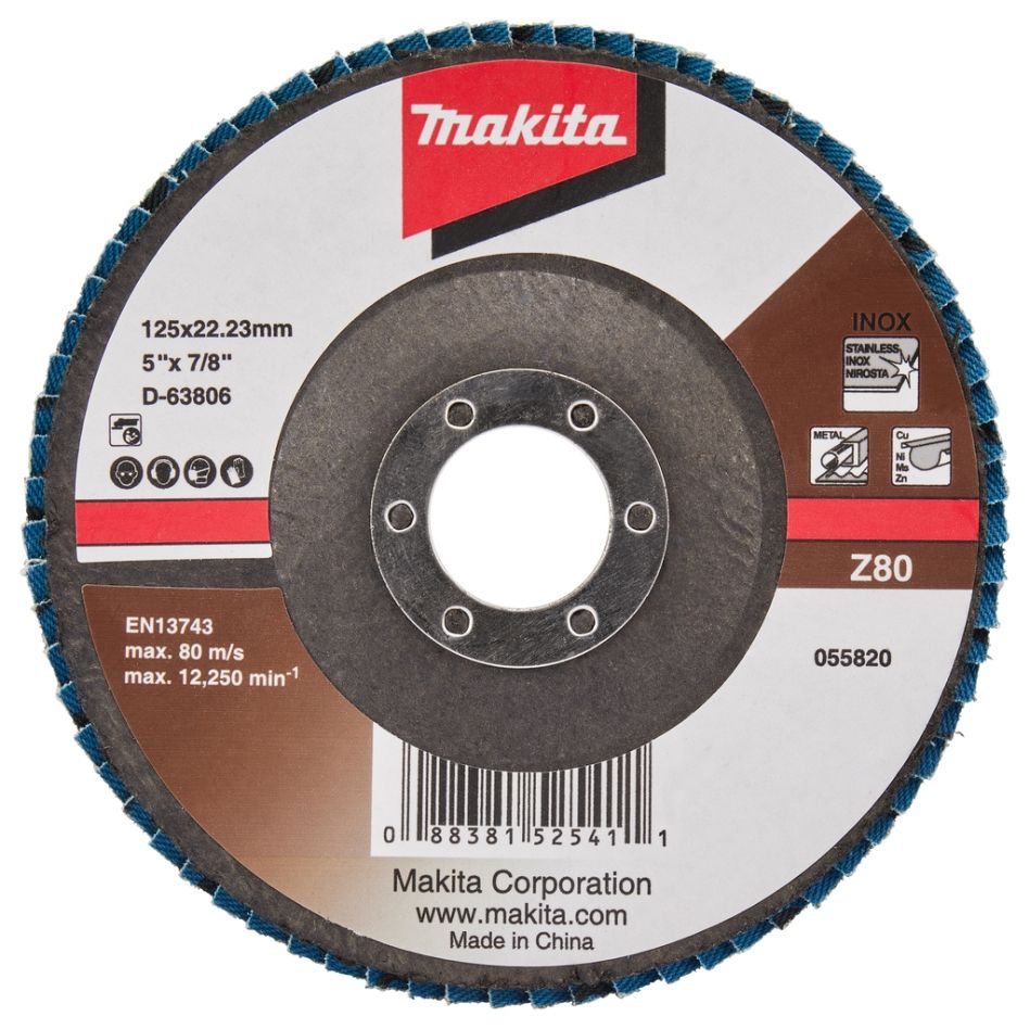 Makita Zubehör D-63806 Fächerscheibe 125mm Z80