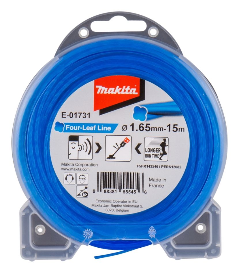 Makita Zubehör E-01731 Mähfaden Four Leaf 1,65 mm x 15 m