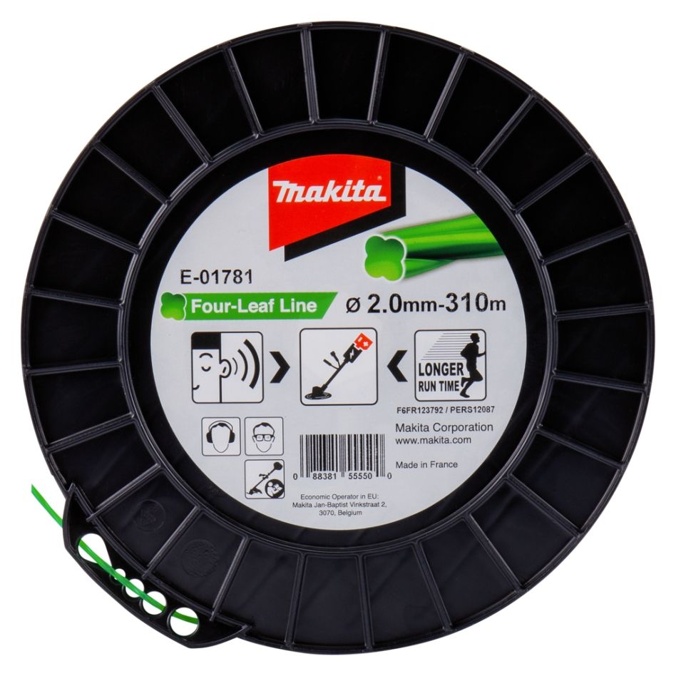 Makita Zubehör E-01781 Mähfaden Four Leaf 2,0 mm x 310 m