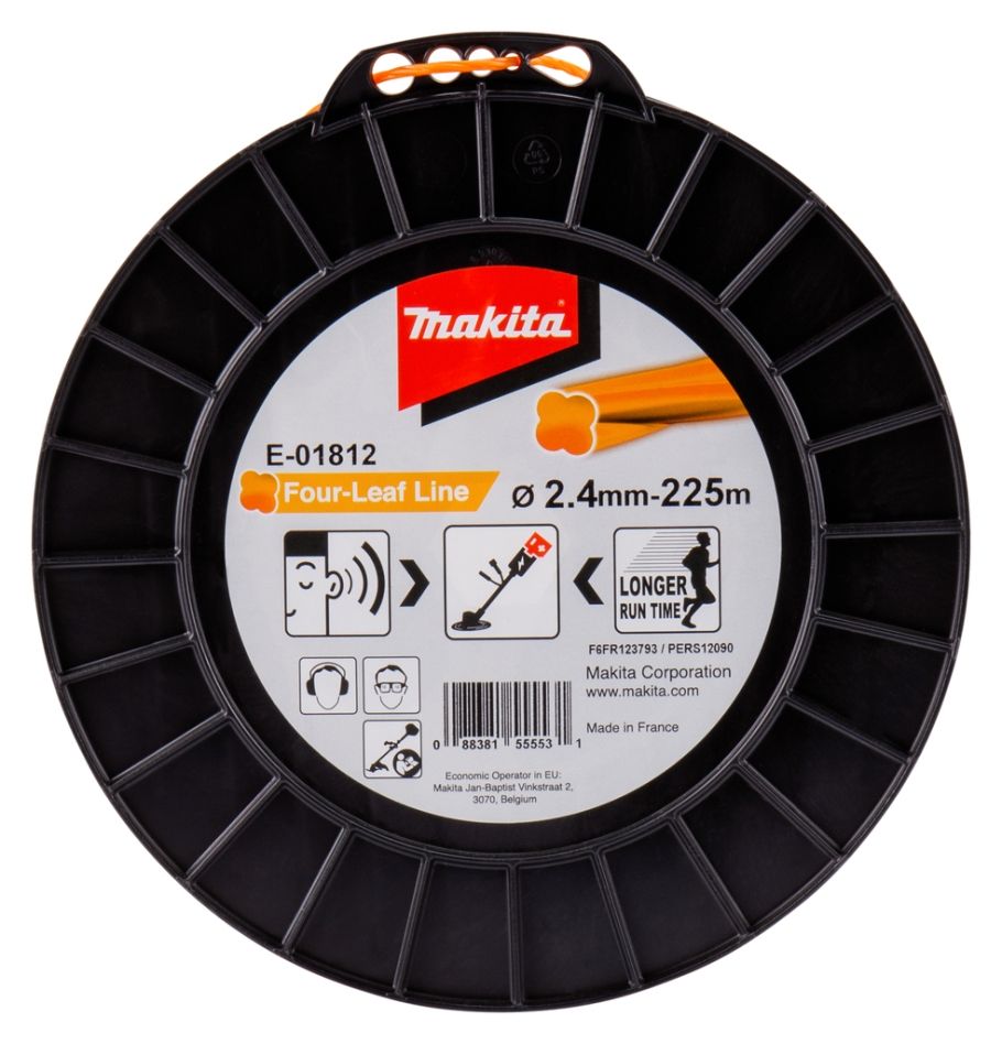 Makita Zubehör E-01812 Mähfaden Four Leaf 2,4 mm x 225 m