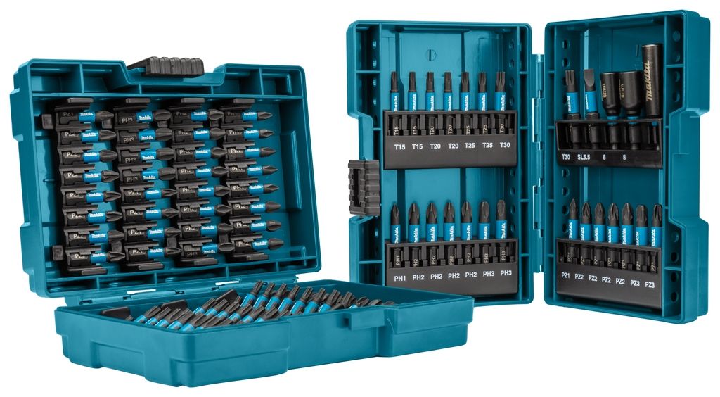 Makita Zubehör E-03109 Impact Black-Bit-Set 25/50 mm - 90 - tlg in 2 Bit-Boxen
