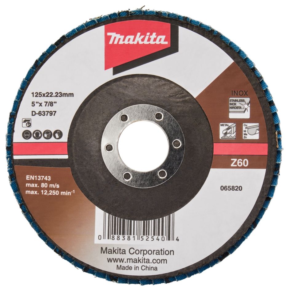 Makita Zubehör D-63797-10 Fächerscheibe 125mm Z60