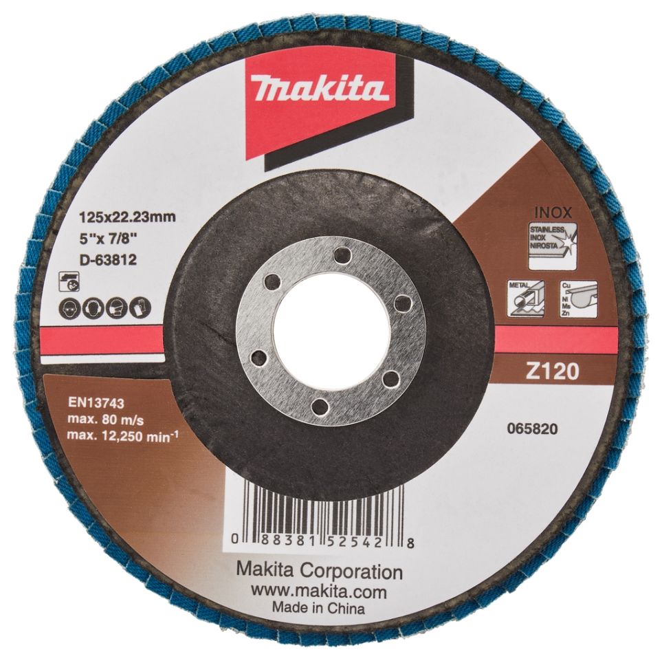 Makita Zubehör D-63812-10 Fächerscheibe 125mm Z120