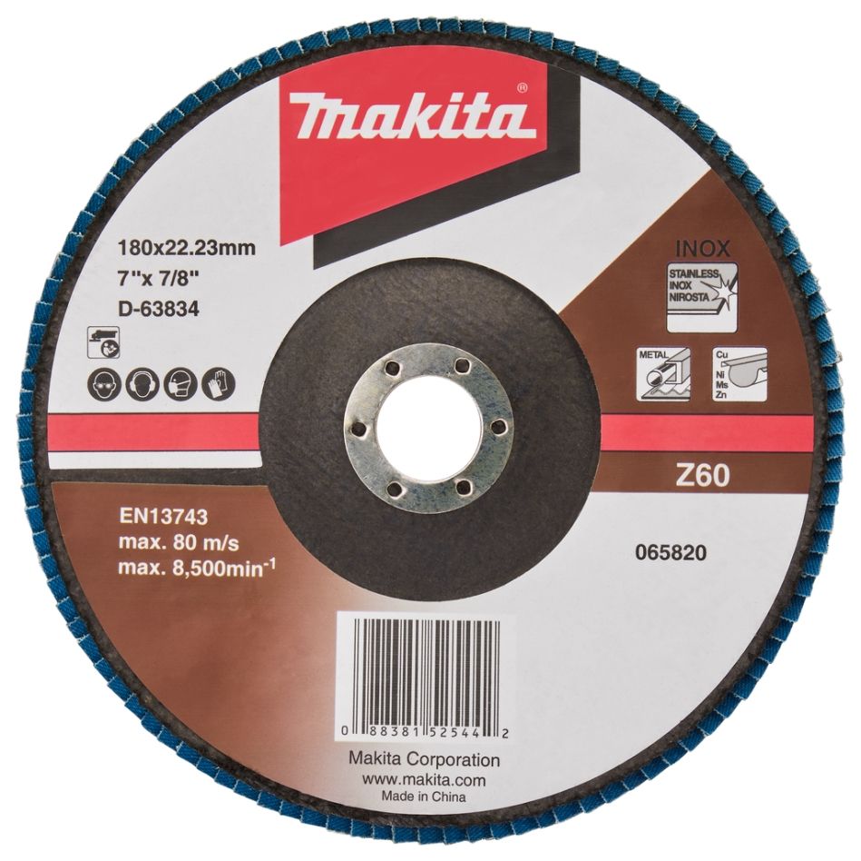 Makita Zubehör D-63834-10 Fächerscheibe 180mm Z60