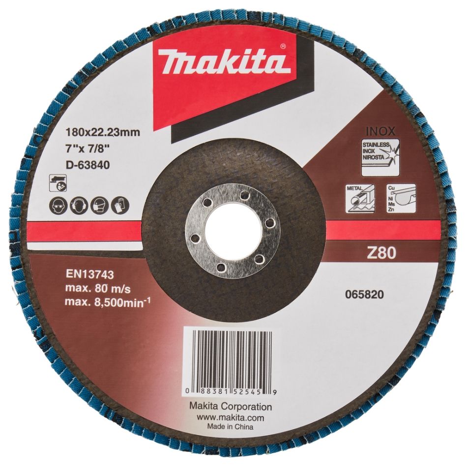 Makita Zubehör D-63840-10 Fächerscheibe 180mm Z80