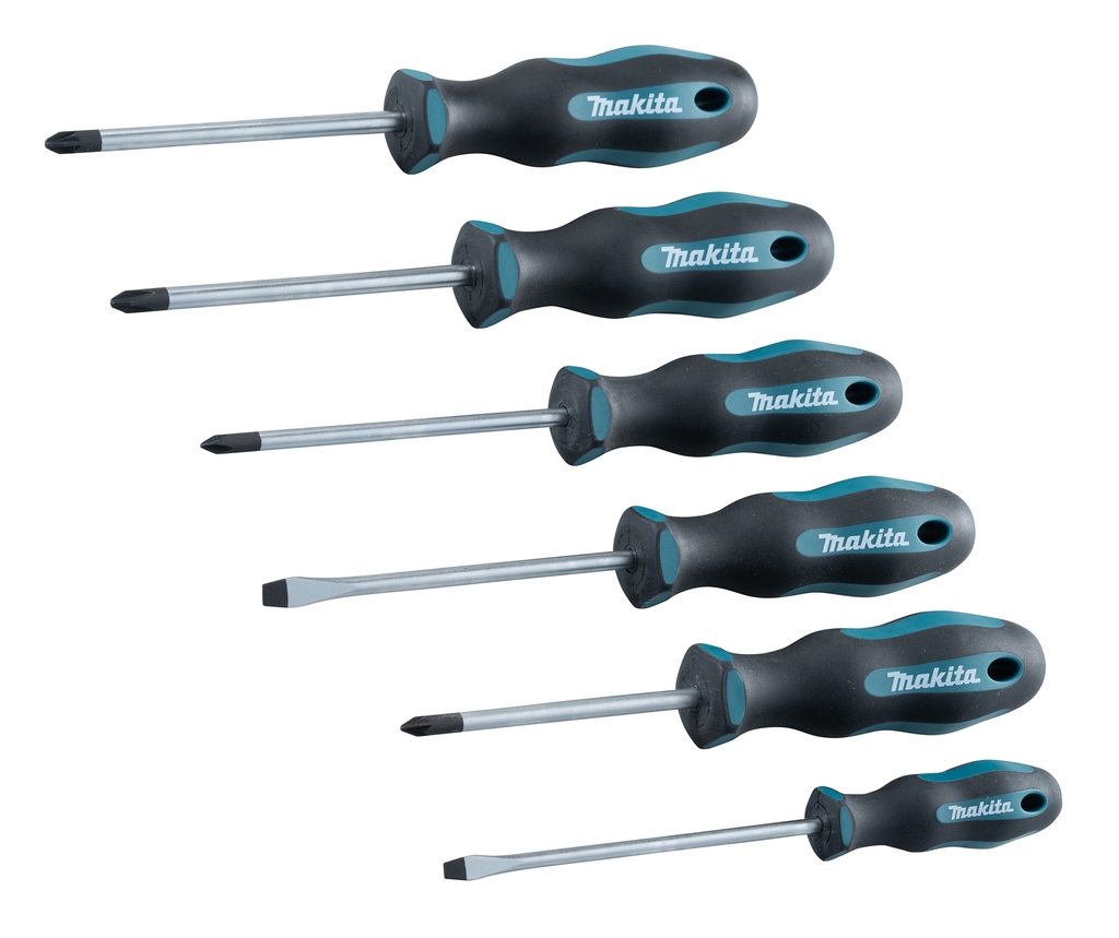 Makita Zubehör E-10528 Schraubendreher-Satz 6-teilig SL4 / SL5.5 / PH1 / PH2 / PZ1 / PZ2