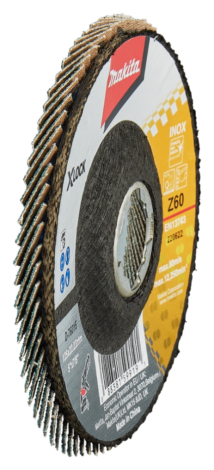 Makita Zubehör D-76015 Fächerscheibe X-LOCK 125 mm Z60