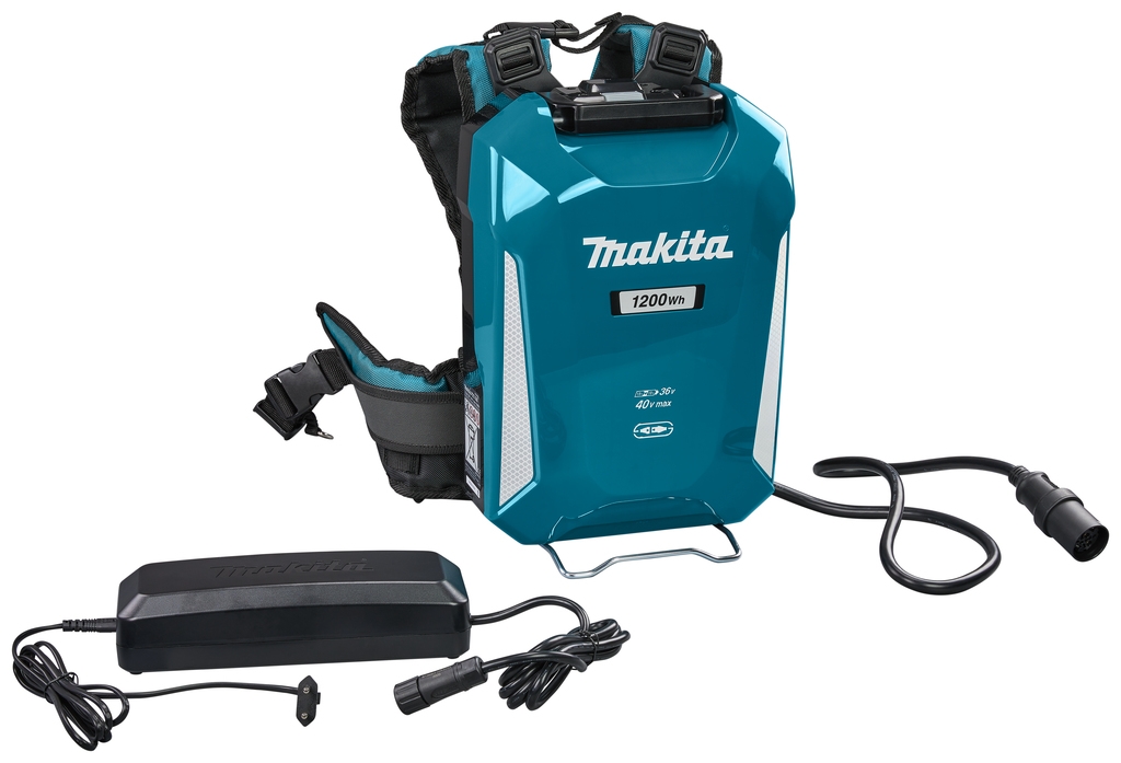 Makita Zubehör NLBPDC1200A02 PDC1200 Rucksack-Akkustation 36V ohne Adapter und Batterien