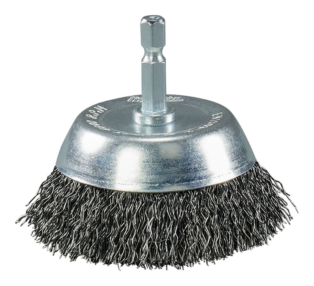 Makita Zubehör D-76439 Topfbürste ZK1/4 x 65 mm Stahl gefalzt