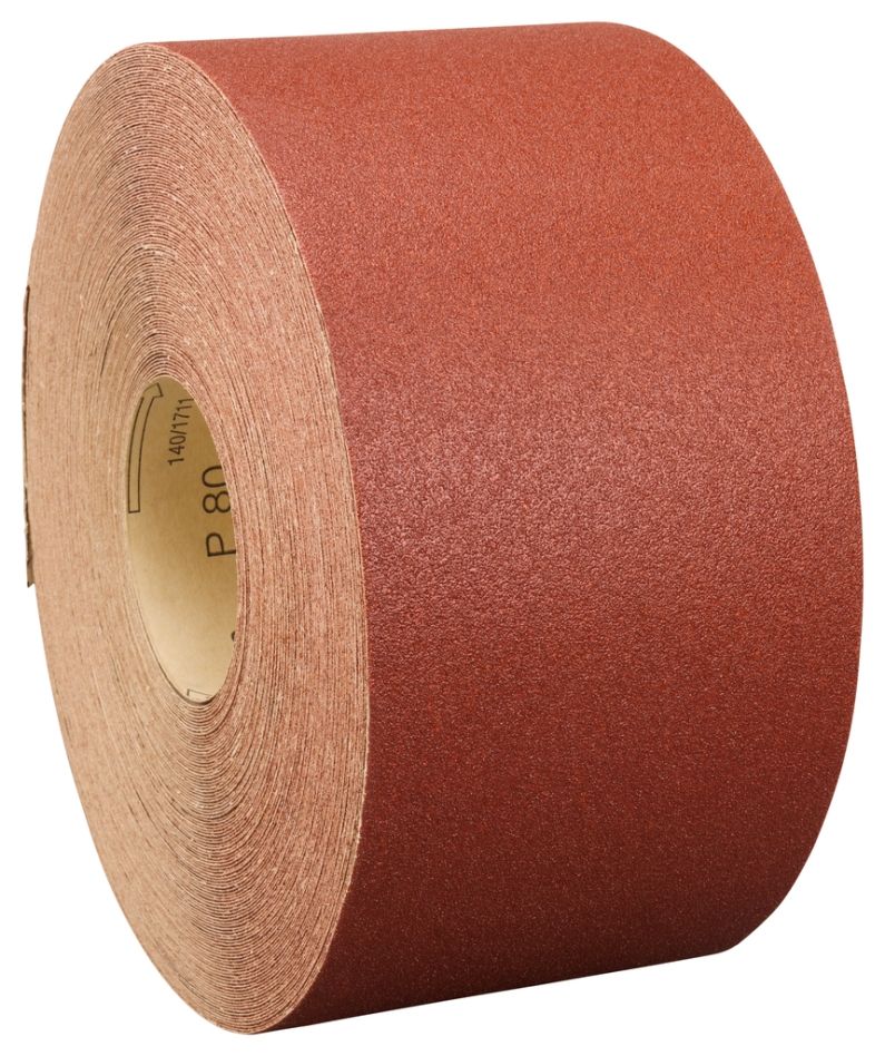Makita Zubehör P-38211 Schleifpapierrolle 120mm x 50 mtr. Korn 80 ROT