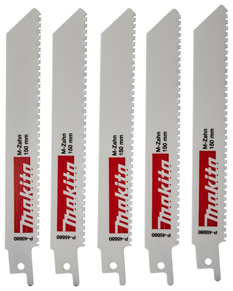 Makita Zubehör P-45680 Stichsägeblatt Holz/Stahl 130 mm 5 Stück