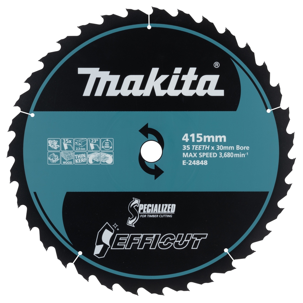 Makita Zubehör E-24848 Kreissägeblatt Holz Efficut 415x30x2,3 35T 23g