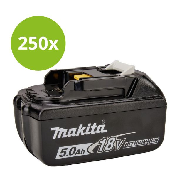 Makita Zubehör BL1850BMegapack250 BL1850B 250er-Pack - 250 x Akku 18 Volt 5.0Ah Li-Ion
