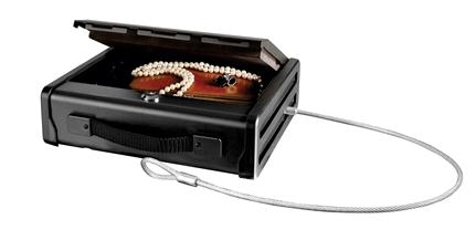 Masterlock PP1KML Kompakttresor mit Schlüssel und Kabel