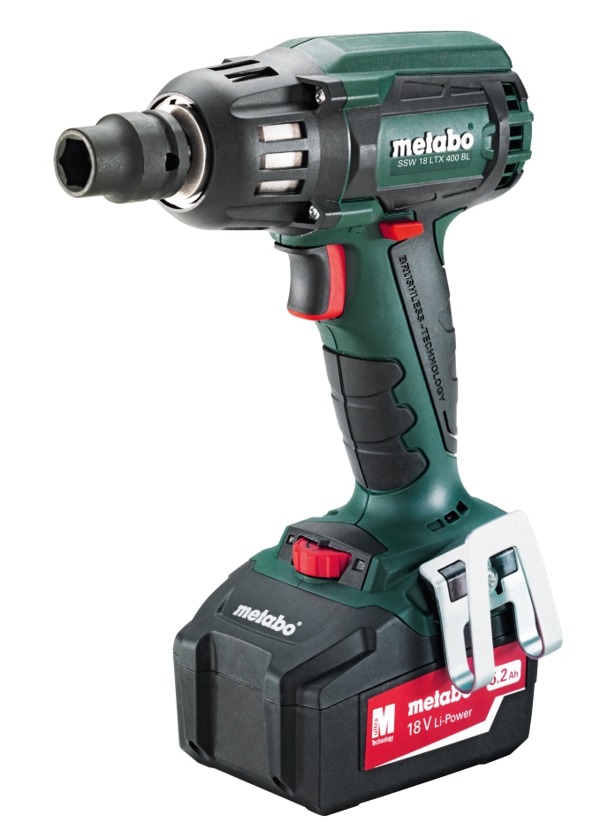 Metabo 602205650 SSW 18 LTX 400 BL Akku-Schlagschrauber 18V, 5,2Ah