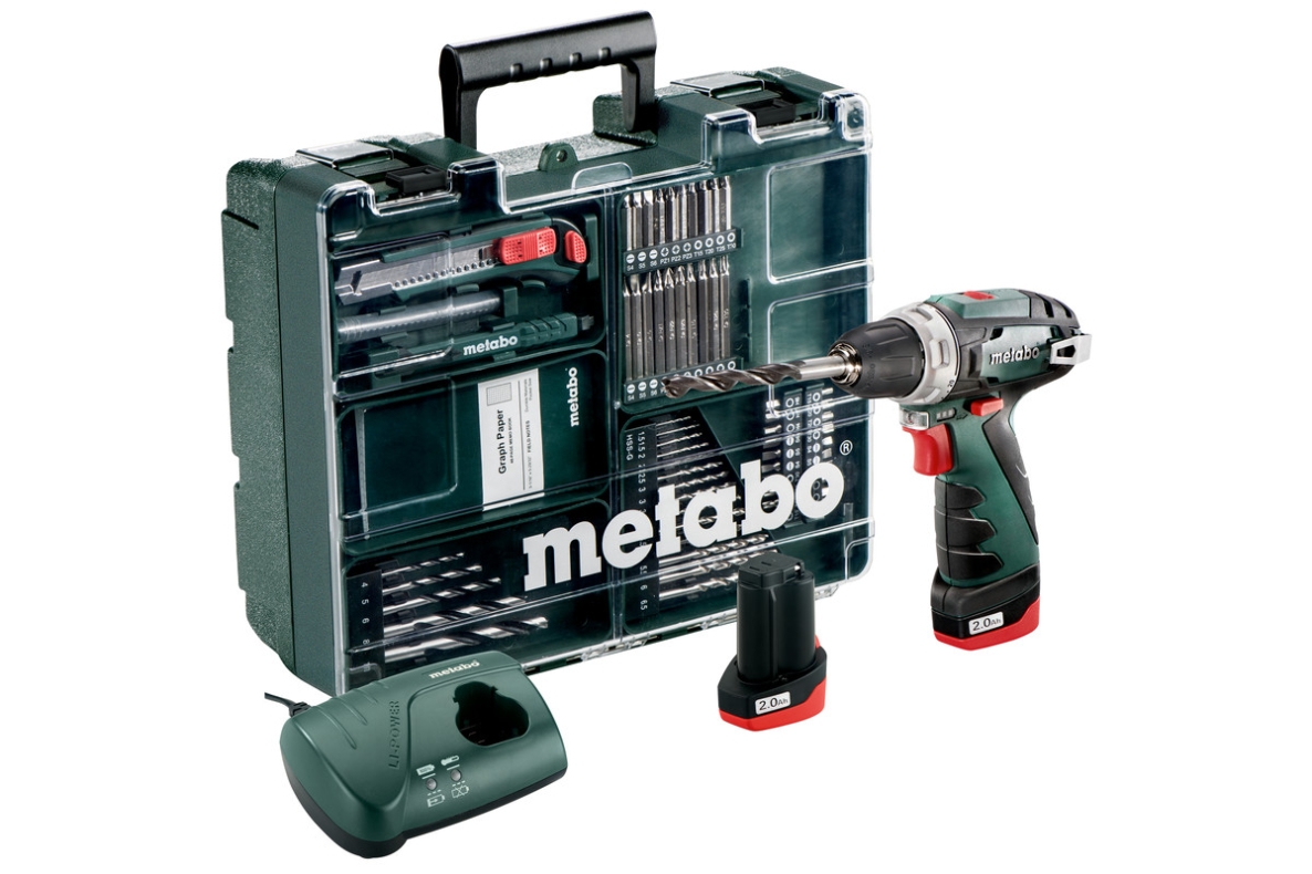 Metabo 600080880 POWERMAXX BS BASIC SET 10.8 Volt 2.0 Ah Li-ion