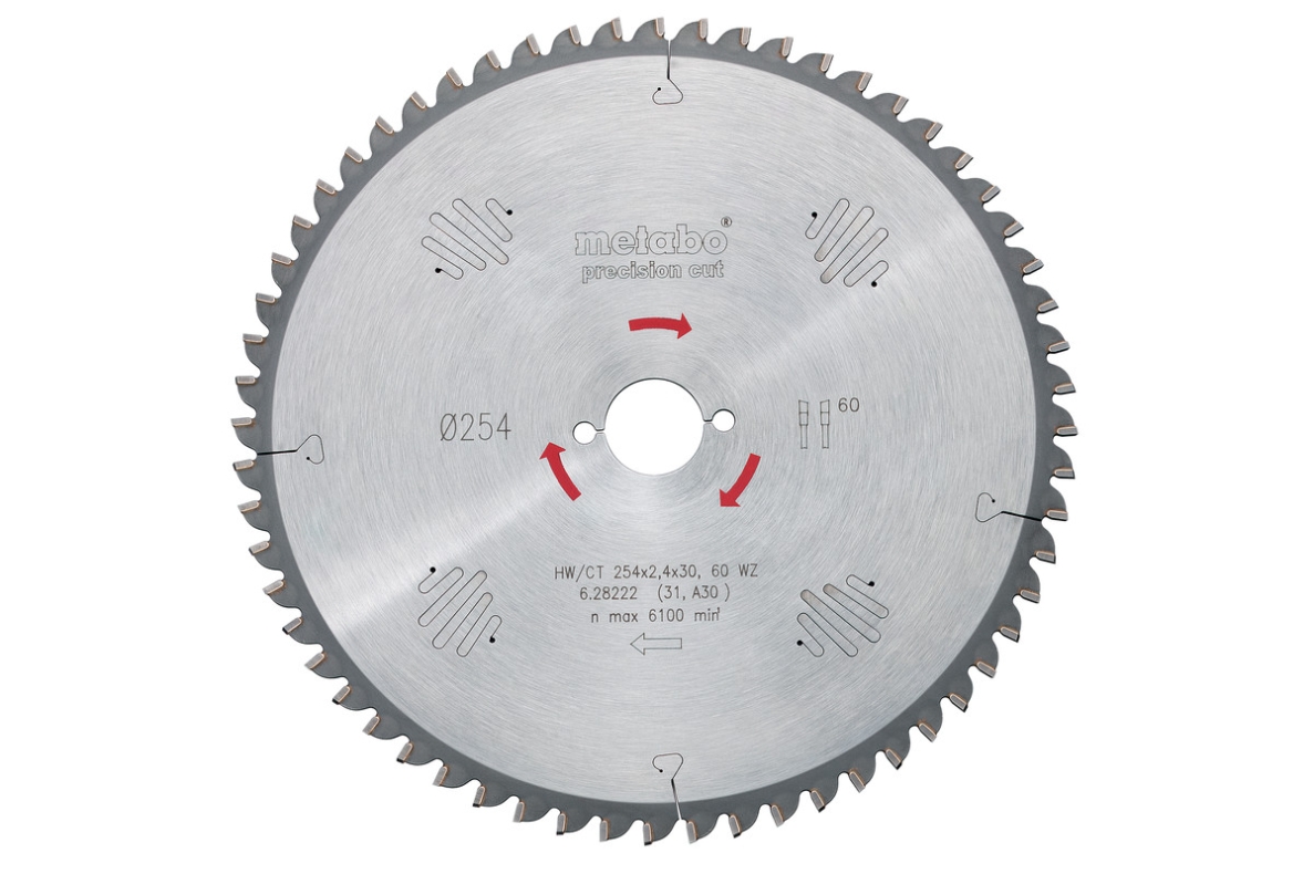 Metabo Zubehör 628056000 Kreissägeblatt HW/CT 315x30, 48 WZ 15°