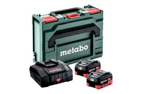 Metabo Zubehör 685303000 GRUNDAUSSTATTUNG 2 X LIHD 18V 8.0 AH ASC 290 + METABOX 145