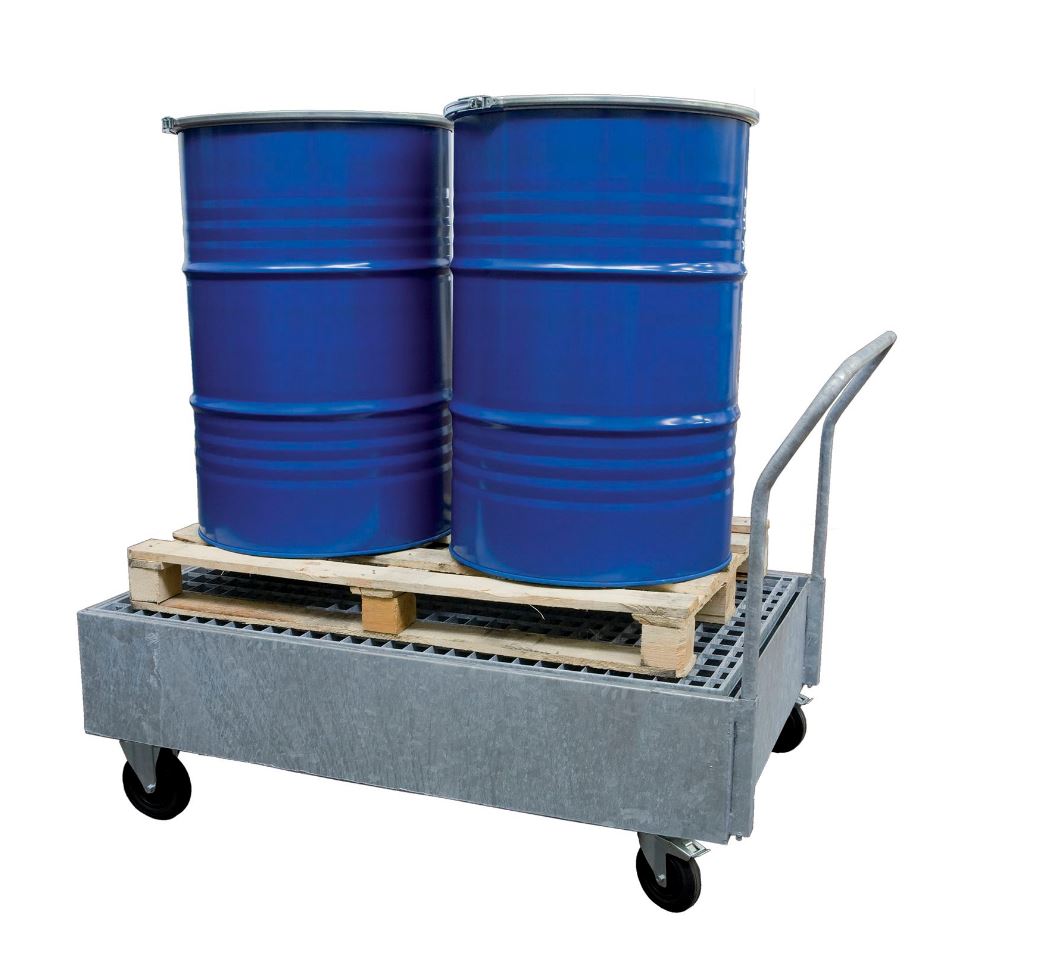 Metal Works 724576568 VTKS2 Metall-Fasswagen für 2 Fässer 200L