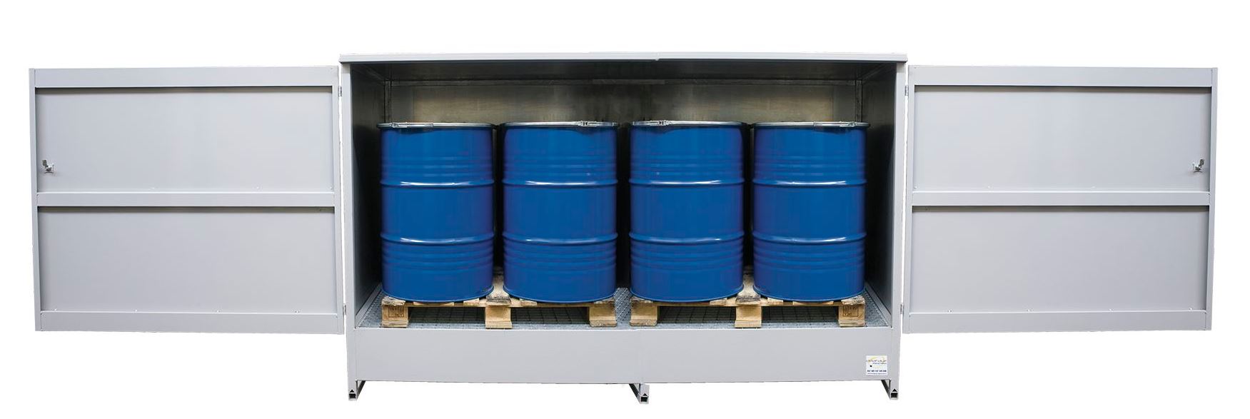 Metal Works 724576581 OQS24 Lagerschrank für 4 IBC-Fässer