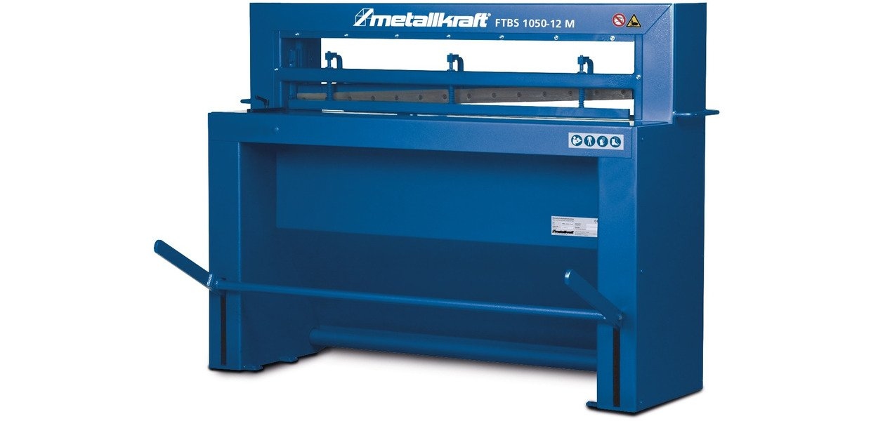 MetallKraft 713753012 FTBS1050-12M Manuelle fußbetätigte Blechschere für Blechstärken bis zu 1,25 mm in Stahl