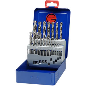 Bohrcraft 11201310019 MG10 19-teiliger Spiralbohrer-Satz DIN 338 HSS-G im Metallkoffer