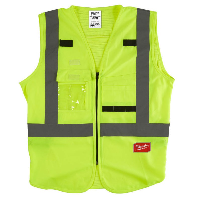 Milwaukee Zubehör 4932471889 Hi-vis Sicherheitsjacke Klasse 2 gelb - S/M -1 Stück