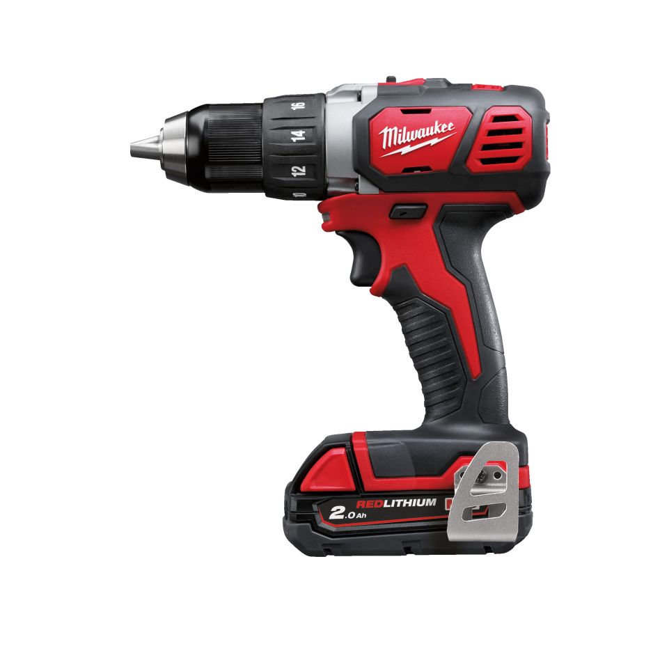 Milwaukee 4933446195 M18 Kompaktschrauber 2x 18V 2.0 Ah Akku und Ladeger&auml;t in HD Box