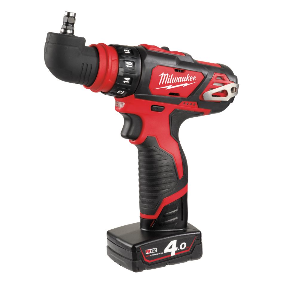 Milwaukee 4933447836 M12 BDDXKIT-202C Subcompact Akku-Bohrmaschine mit abnehmbarem Bohrfutter 3x 2.0Ah und Ladegerät im Koffer