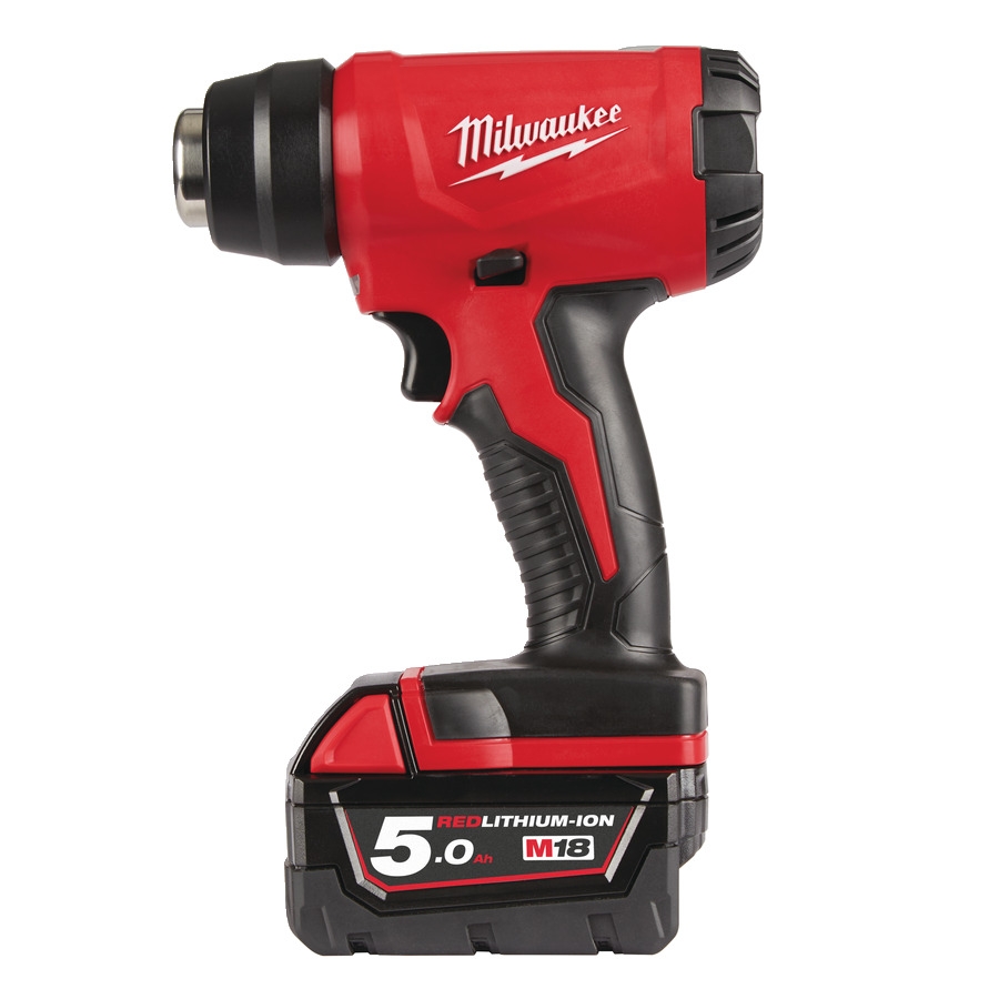 Milwaukee 4933459772 M18BHG-502C Akku-Heißluftgebläse 18 Volt 5.0 AH Li-ion