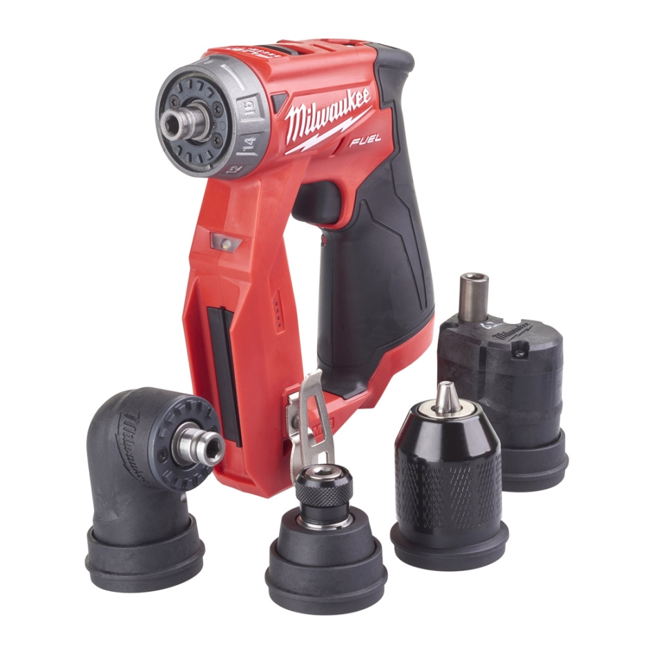 Milwaukee 4933471332 M12 FDDXKIT-0X Accu-Kompaktbohrmaschine 4-in-1 12V ohne Akkus und Ladegerät 4933471332