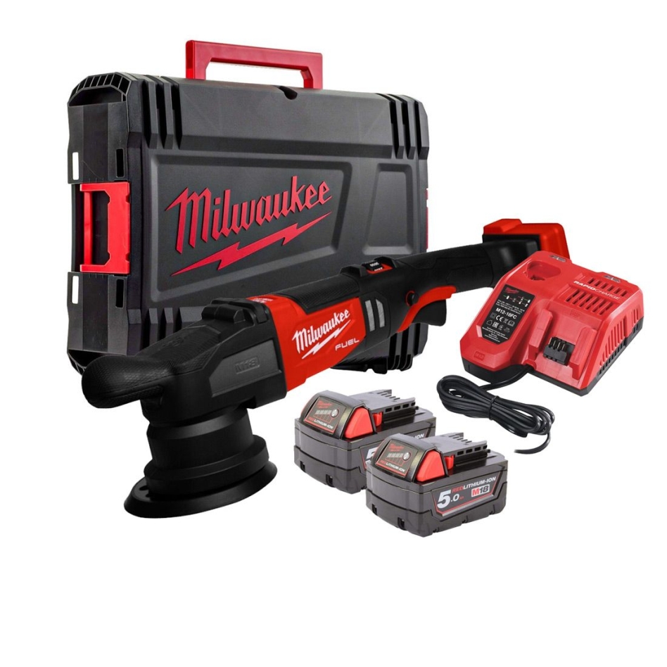 Milwaukee 4933478835 M18 FROP15-502X Exzenterpolierer 125mm 18V 5.0Ah Li-Ion