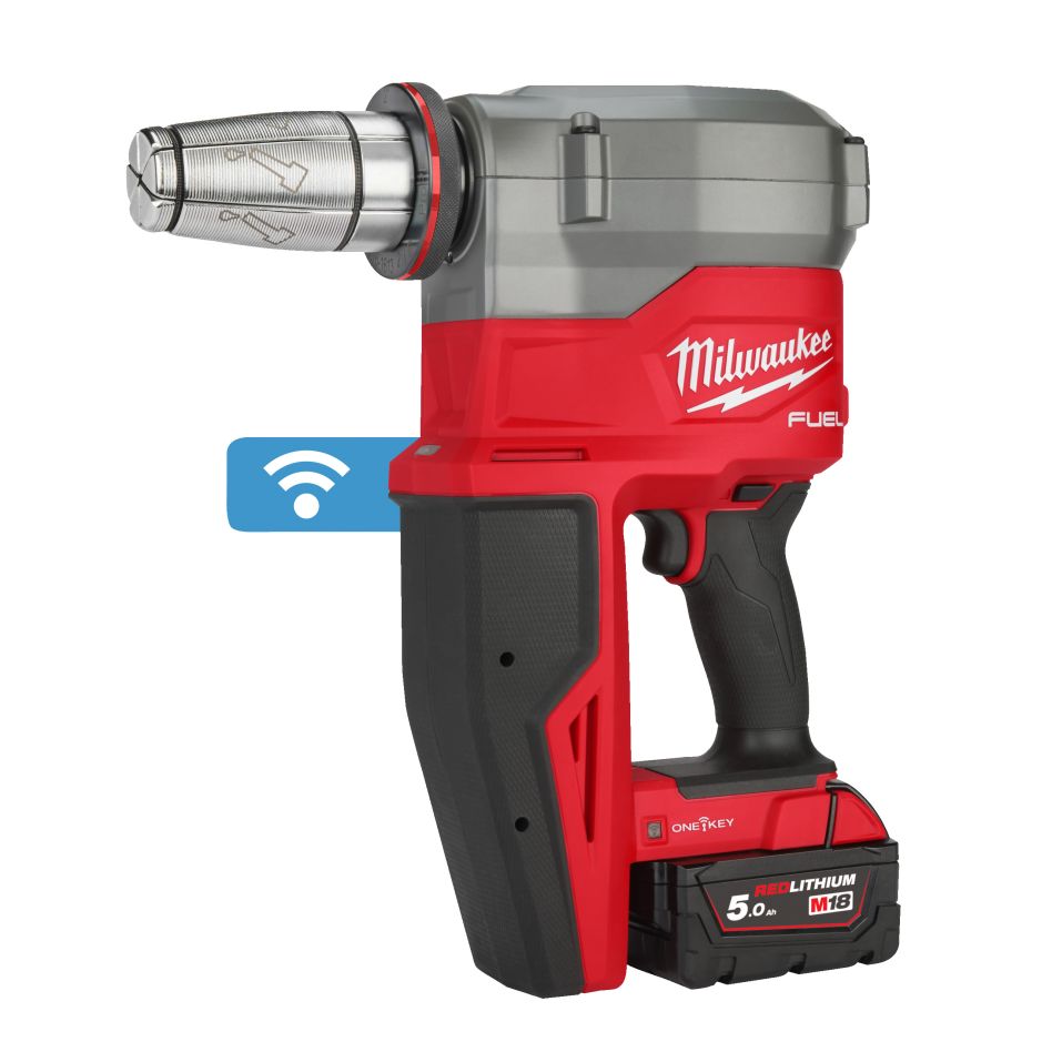 Milwaukee 4933479437 M18 FUEL™ FPXP-H10502C UPONOR Q&E Akku-Erweiterungsgerät 2x 5.0Ah Akku und Ladegerät im Koffer