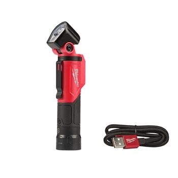 Milwaukee 4933479765 L4 PWL-301 LED USB wiederaufladbare Arbeitsleuchte mit Schwenkkopf 500 Lumen
