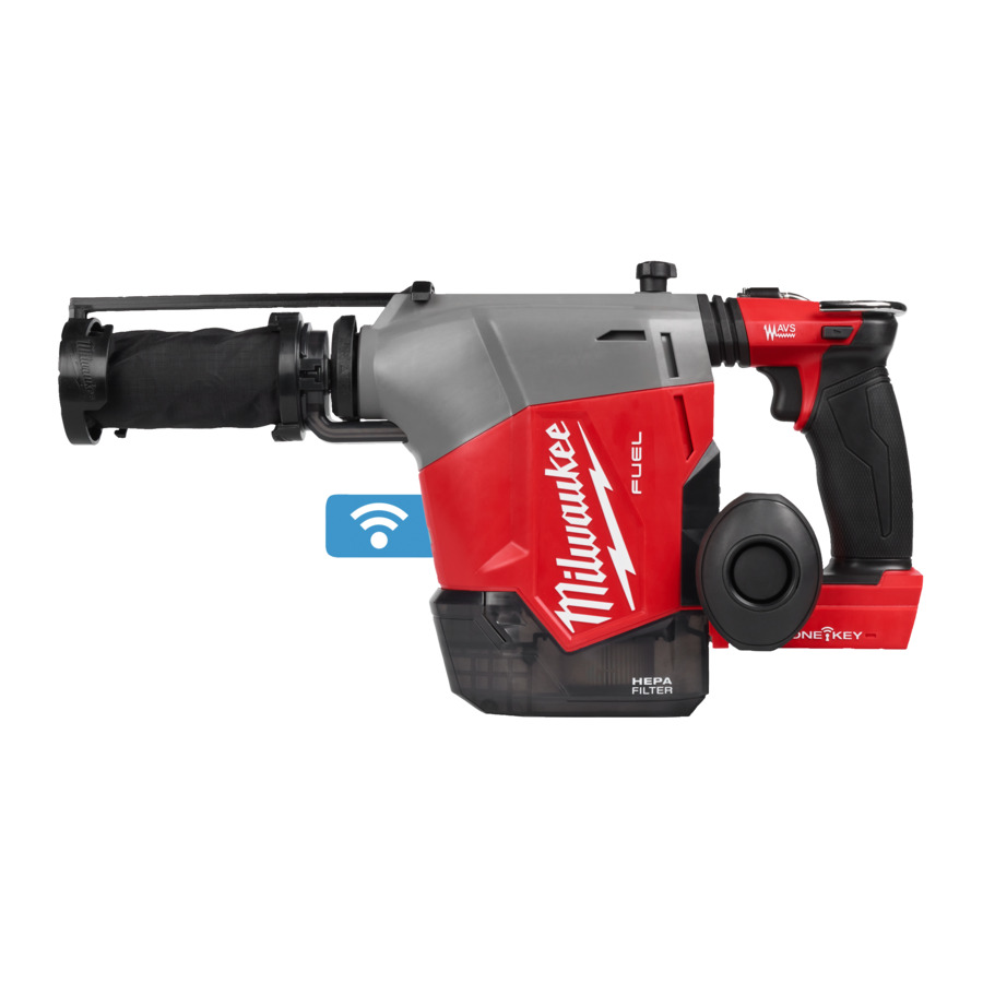 Milwaukee 4933493532 FUEL™ Akku-Hammer ohne Batterien und Ladegerät mit integrierter Staubabsaugung 