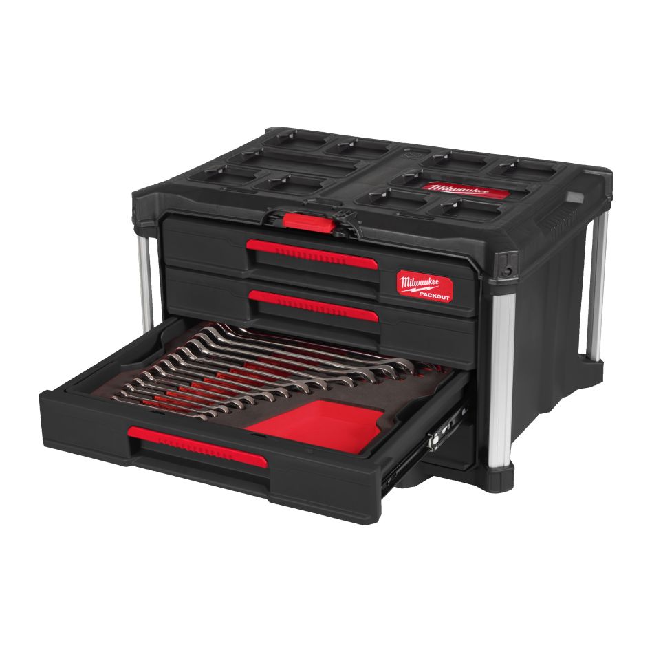 Milwaukee 4932501865 Satz verschiedener Schraubenschlüssel im PACKOUT 62-teilig
