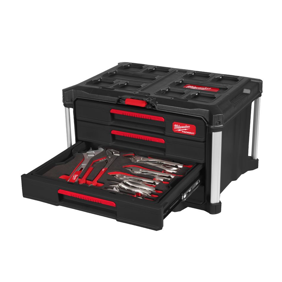 Milwaukee 4932501866 Schraubendreher-, Zangen- und Hammerset im PACKOUT 76-teilig