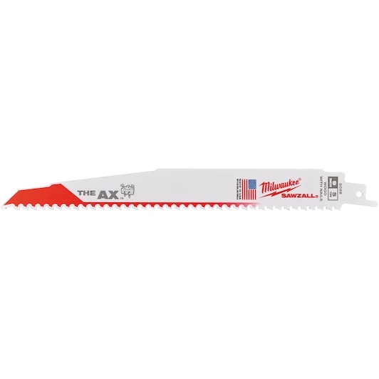 Milwaukee Zubehör 48475026 Sawzall The AX Recipro Sägeblatt Holz 230mm 5Tpi 5ST