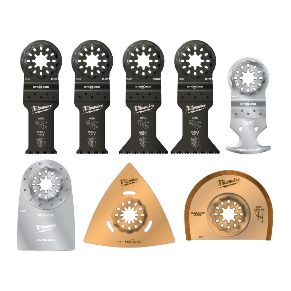 Milwaukee Zubehör 48906088 starlock - Set OMT Renovierungsset - 8-teilig