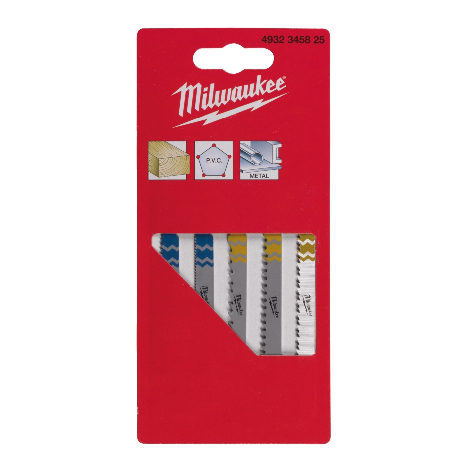 Milwaukee Zubehör 4932345825 PROFI-SET Stichsägeblätter (5-teilig)
