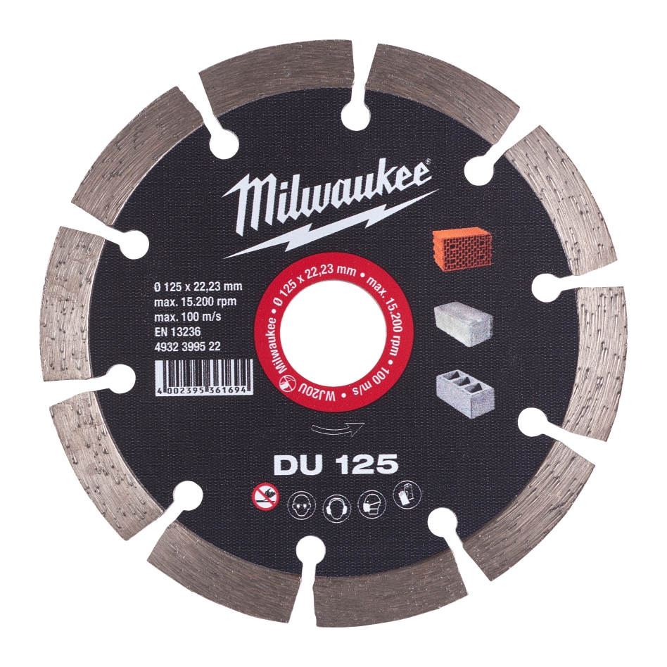 Milwaukee Zubehör 4932399522 Diamanttrennscheibe DU 125