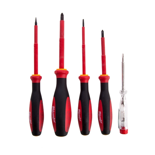 Milwaukee Zubehör 4932464066 VDE Slim Schraubendreher-Satz 5-teilig