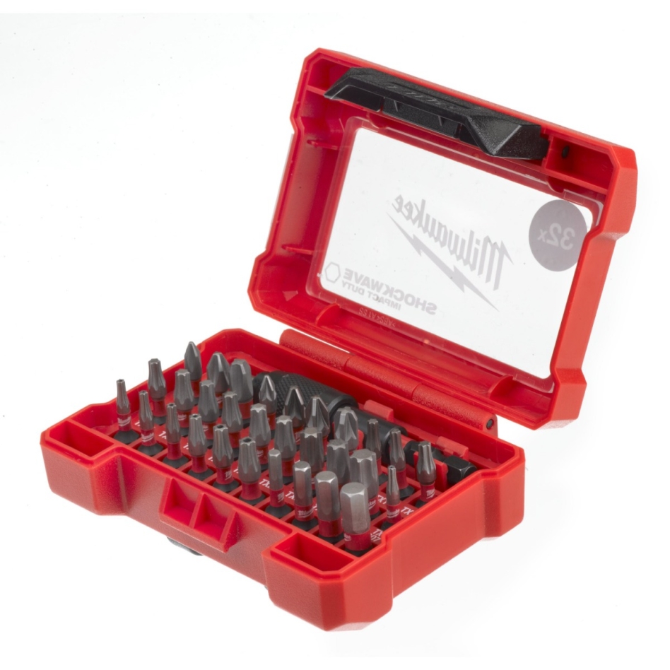 Milwaukee Zubehör 4932464240 SHOCKWAVE Bitsatz (32 Stück)
