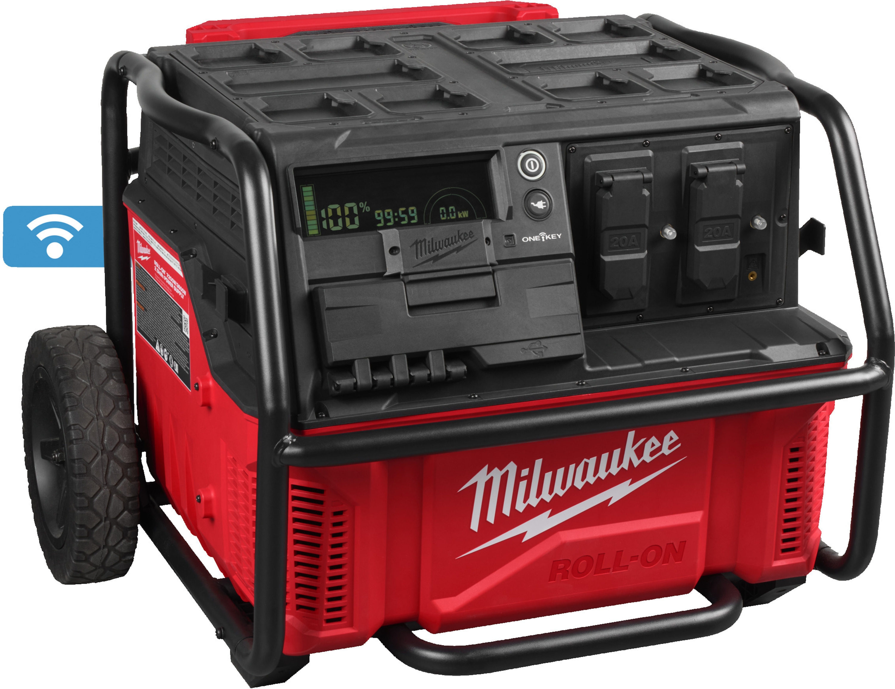 Milwaukee Zubehör 4933492133 ROLL-ON 7200/ 3600 W 2,5 KWH Stromversorgungsgenerator