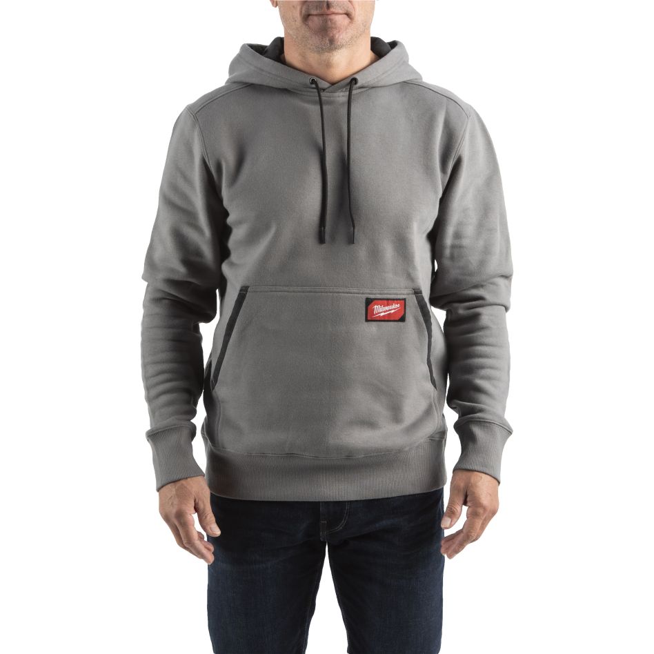 Milwaukee Zubehör 4932493123 Work Kapuzenpulli mittelschwer grau L 1st