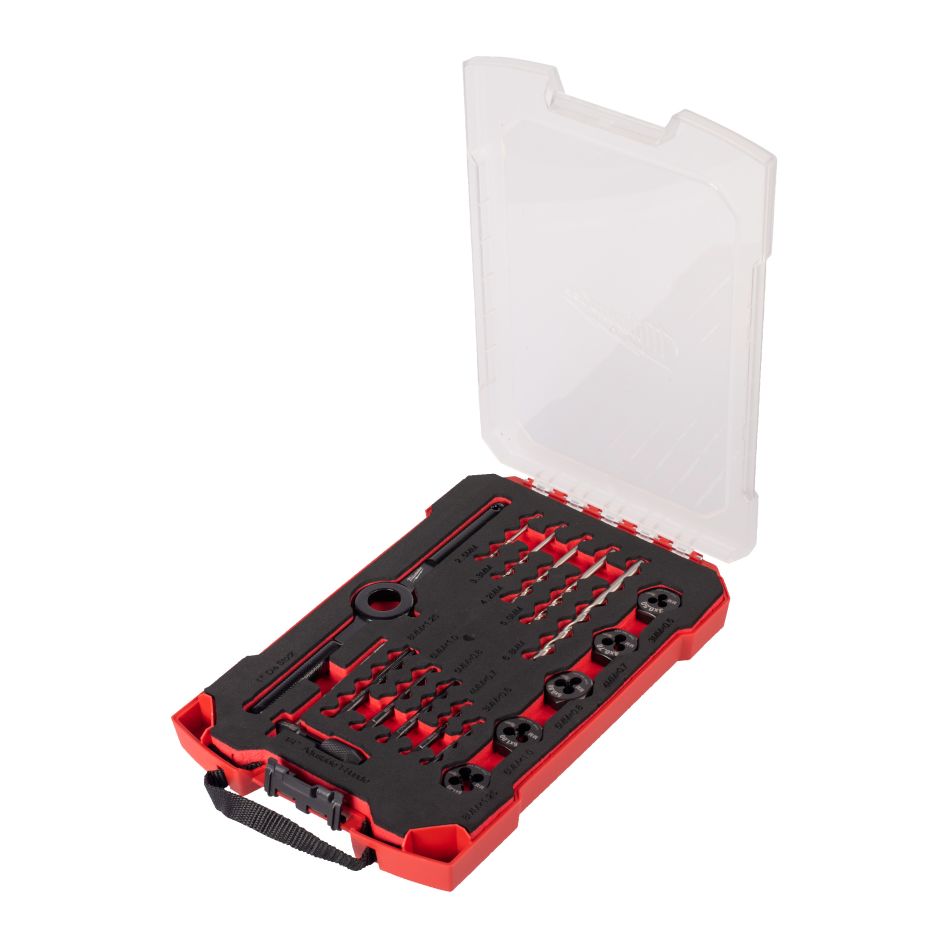 Milwaukee Zubehör 4932498720 Gewindeschneidsatz metrisch in PACKOUT-Fertigbox 17-teilig