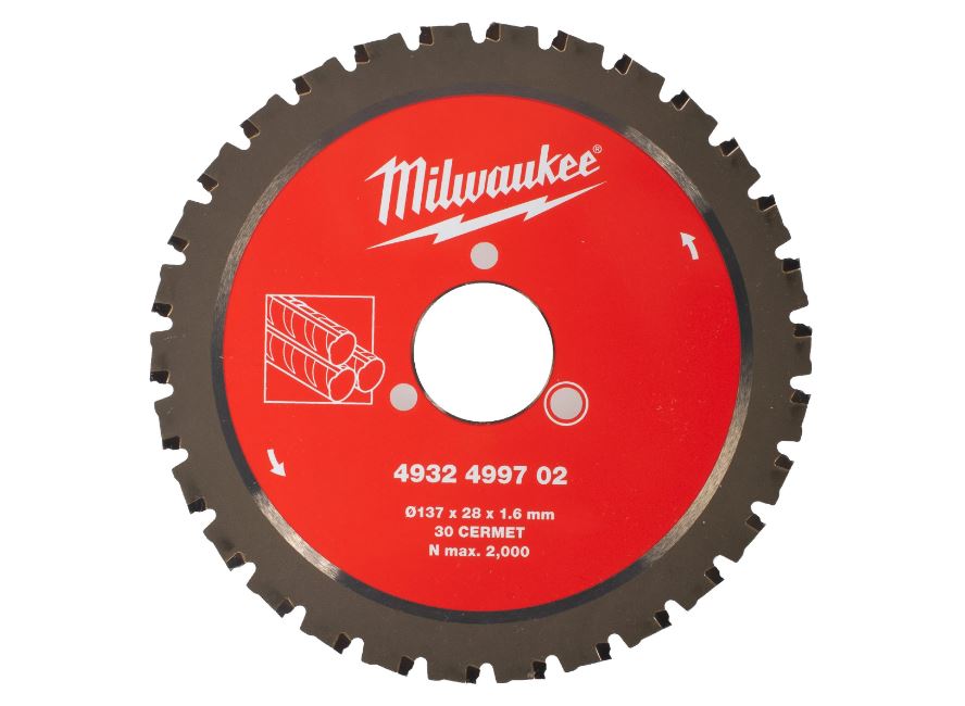Milwaukee Zubehör 4932499702 Kreissägeblatt für Betonstahl 137 x 28 x 1,6 PM 30T